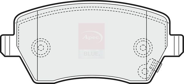 Apec Blue PD3135 Brake Pad Set, disc brake - 2
