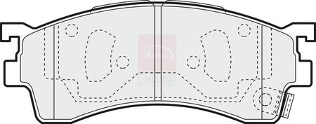 Apec Blue PD3136 Brake Pad Set, disc brake - 1