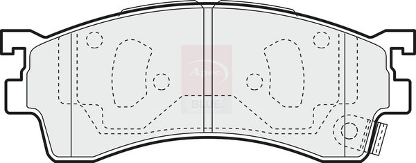 Apec Blue PD3136 Brake Pad Set, disc brake - 1