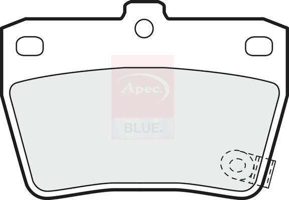 Apec Blue PD3138 Brake Pad Set, disc brake - 2