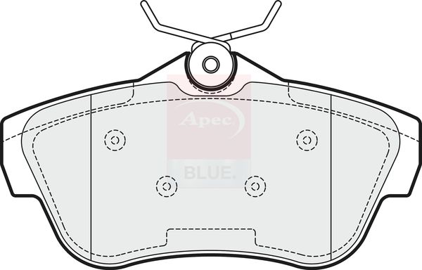 Apec Blue PD3140 Brake Pad Set, disc brake - 1