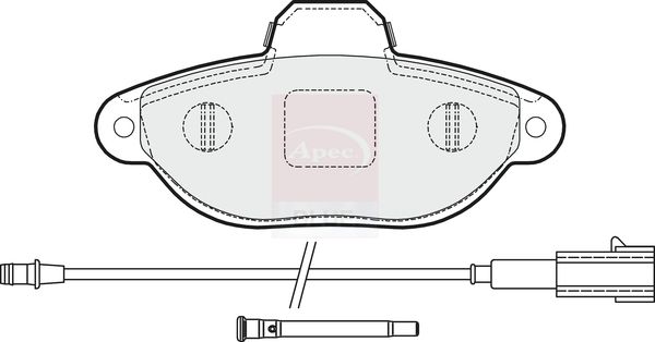 Apec Blue PD3141 Brake Pad Set, disc brake - 1