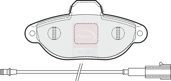 Apec Blue PD3141 Brake Pad Set, disc brake - 2