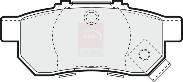 Apec Blue PD3142 Brake Pad Set, disc brake - 1