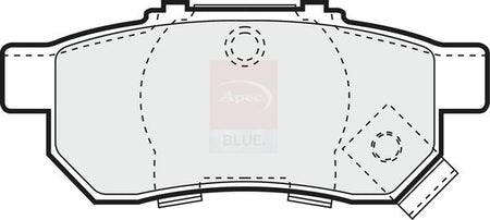 Apec Blue PD3142 Brake Pad Set, disc brake - 1