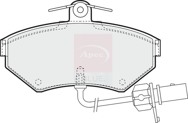 Apec Blue PD3144 Brake Pad Set, disc brake - 1
