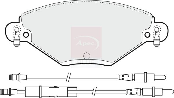 Apec Blue PD3145 Brake Pad Set, disc brake - 1