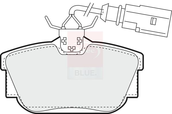 Apec Blue PD3147 Brake Pad Set, disc brake - 1