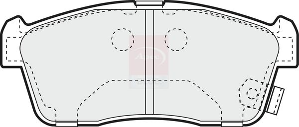 Apec Blue PD3148 Brake Pad Set, disc brake - 2