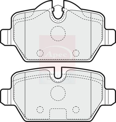 Apec Blue PD3150 Brake Pad Set, disc brake - 1