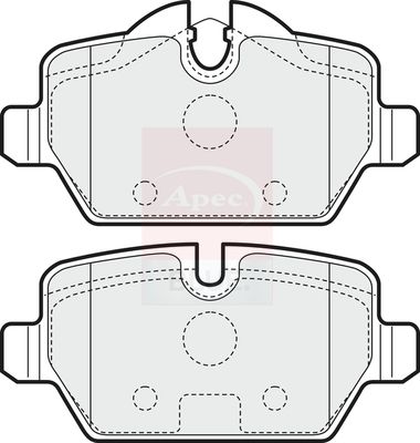 Apec Blue PD3150 Brake Pad Set, disc brake - 2