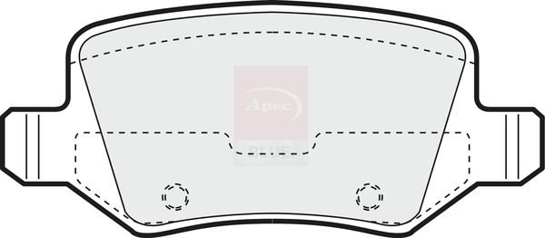 Apec Blue PD3151 Brake Pad Set, disc brake - 1