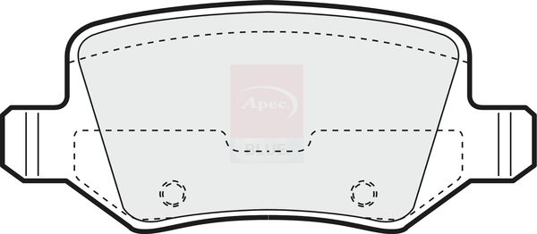 Apec Blue PD3151 Brake Pad Set, disc brake - 2
