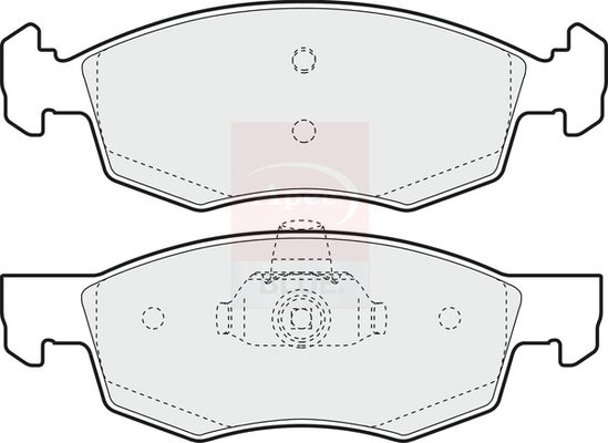 Apec Blue PD3153 Brake Pad Set, disc brake - 1