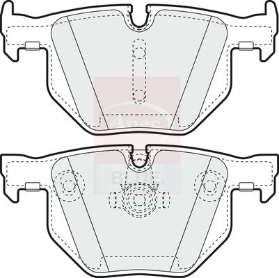 Apec Blue PD3154 Brake Pad Set, disc brake - 1