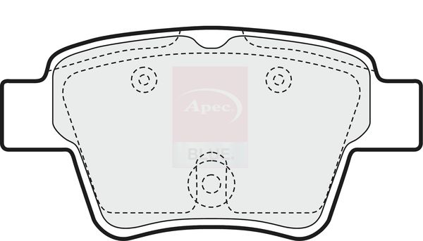 Apec Blue PD3155 Brake Pad Set, disc brake - 1