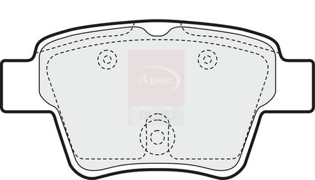 Apec Blue PD3155 Brake Pad Set, disc brake - 1