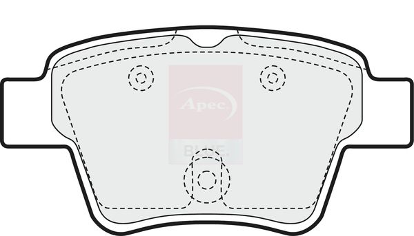 Apec Blue PD3155 Brake Pad Set, disc brake - 3