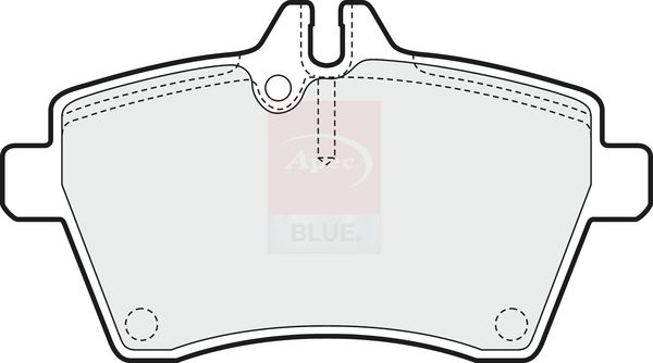 Apec Blue PD3159 Brake Pad Set, disc brake - 1