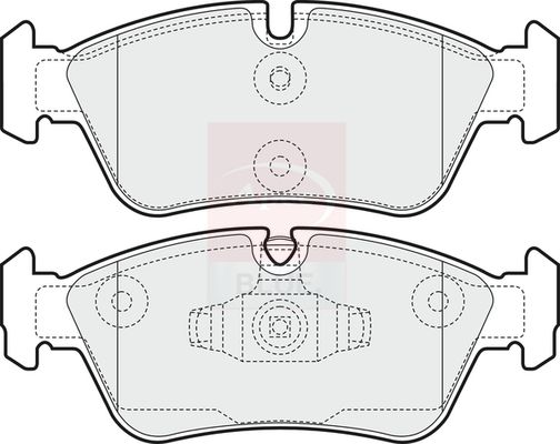Apec Blue PD3161 Brake Pad Set, disc brake - 1