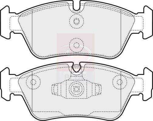 Apec Blue PD3161 Brake Pad Set, disc brake - 2