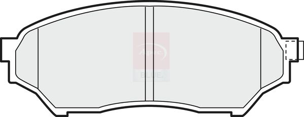 Apec Blue PD3162 Brake Pad Set, disc brake - 1