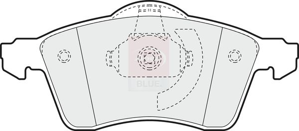 Apec Blue PD3163 Brake Pad Set, disc brake - 1