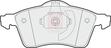Apec Blue PD3163 Brake Pad Set, disc brake - 1