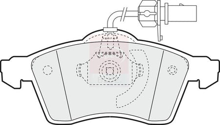 Apec Blue PD3163 Brake Pad Set, disc brake - 2