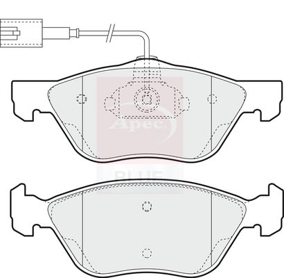 Apec Blue PD3172 Brake Pad Set, disc brake - 1