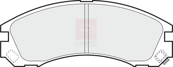 Apec Blue PD3173 Brake Pad Set, disc brake - 1