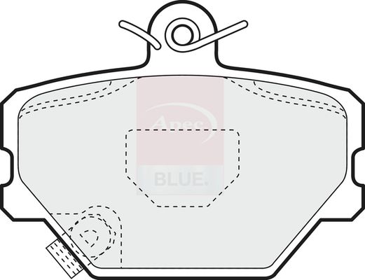 Apec Blue PD3174 Brake Pad Set, disc brake - 1