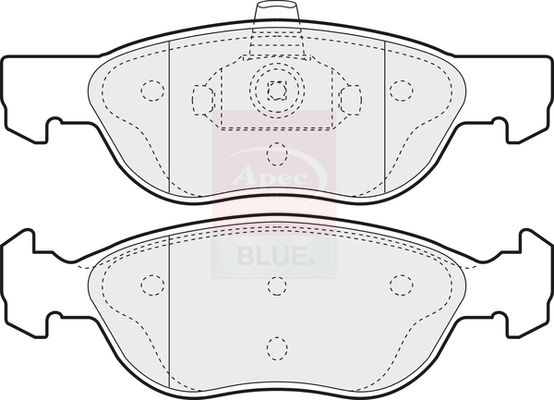 Apec Blue PD3176 Brake Pad Set, disc brake - 1