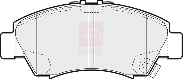 Apec Blue PD3178 Brake Pad Set, disc brake - 1
