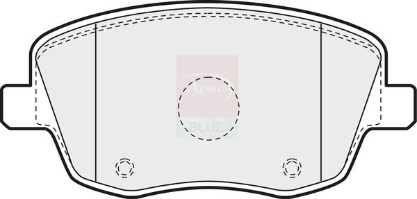 Apec Blue PD3179 Brake Pad Set, disc brake - 1