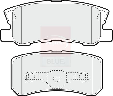 Apec Blue PD3181 Brake Pad Set, disc brake - 1