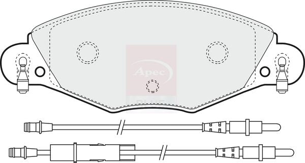 Apec Blue PD3184 Brake Pad Set, disc brake - 1