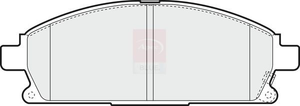 Apec Blue PD3186 Brake Pad Set, disc brake - 1