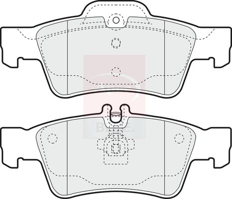 Apec Blue PD3187 Brake Pad Set, disc brake - 1