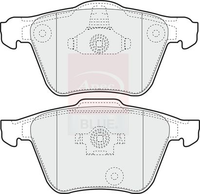 Apec Blue PD3188 Brake Pad Set, disc brake - 1