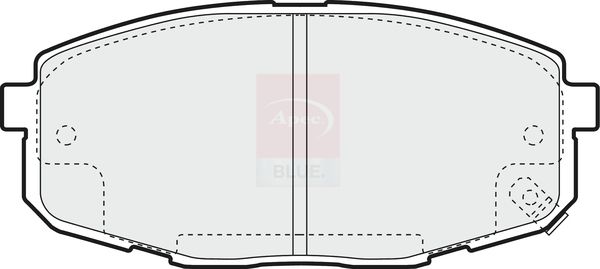 Apec Blue PD3191 Brake Pad Set, disc brake - 1