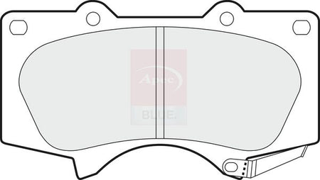 Apec Blue PD3193 Brake Pad Set, disc brake - 1