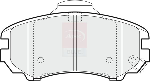 Apec Blue PD3194 Brake Pad Set, disc brake - 1