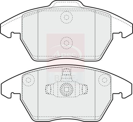Apec Blue PD3195 Brake Pad Set, disc brake - 1