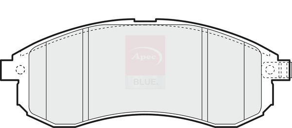 Apec Blue PD3196 Brake Pad Set, disc brake - 1