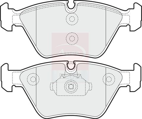 Apec Blue PD3200 Brake Pad Set, disc brake - 1