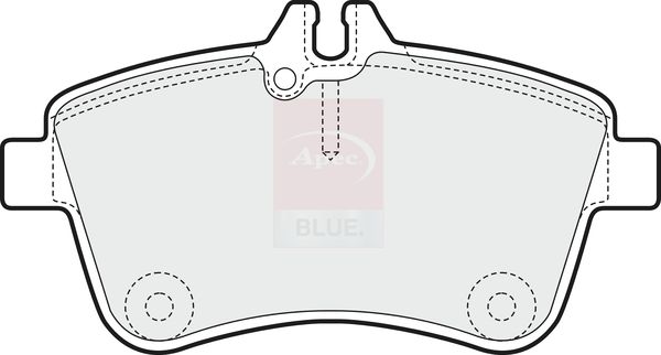 Apec Blue PD3201 Brake Pad Set, disc brake - 1