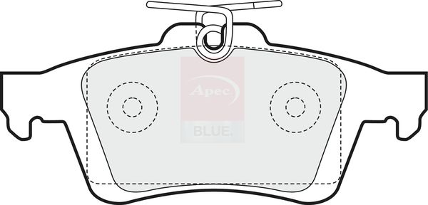 Apec Blue PD3202 Brake Pad Set, disc brake - 1