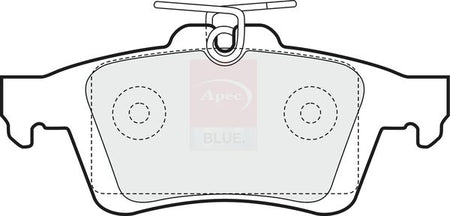 Apec Blue PD3202 Brake Pad Set, disc brake - 1