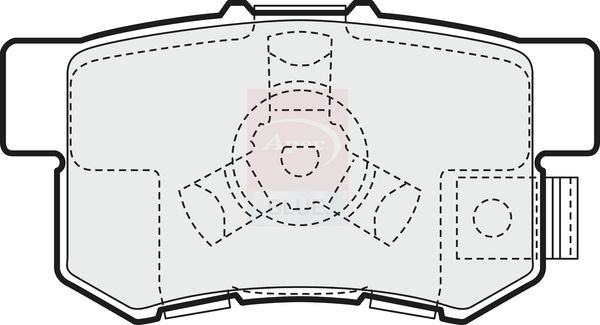 Apec Blue PD3204 Brake Pad Set, disc brake - 1